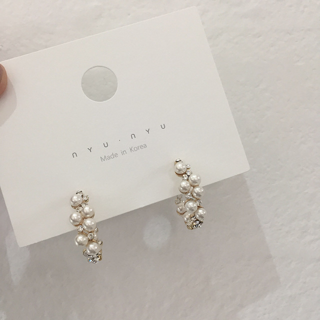 Personalized wild earrings pearl earrings