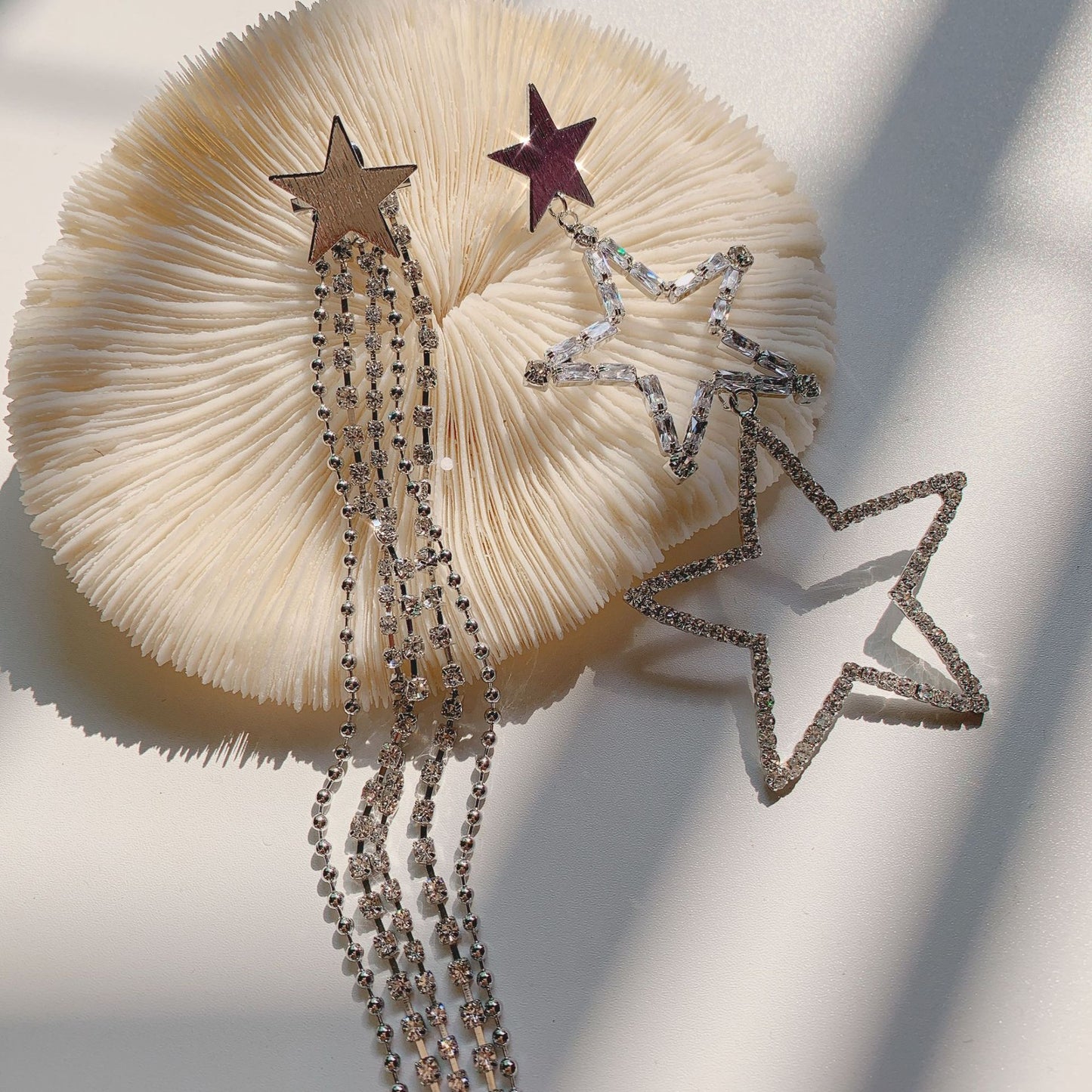 Fringe disco earrings