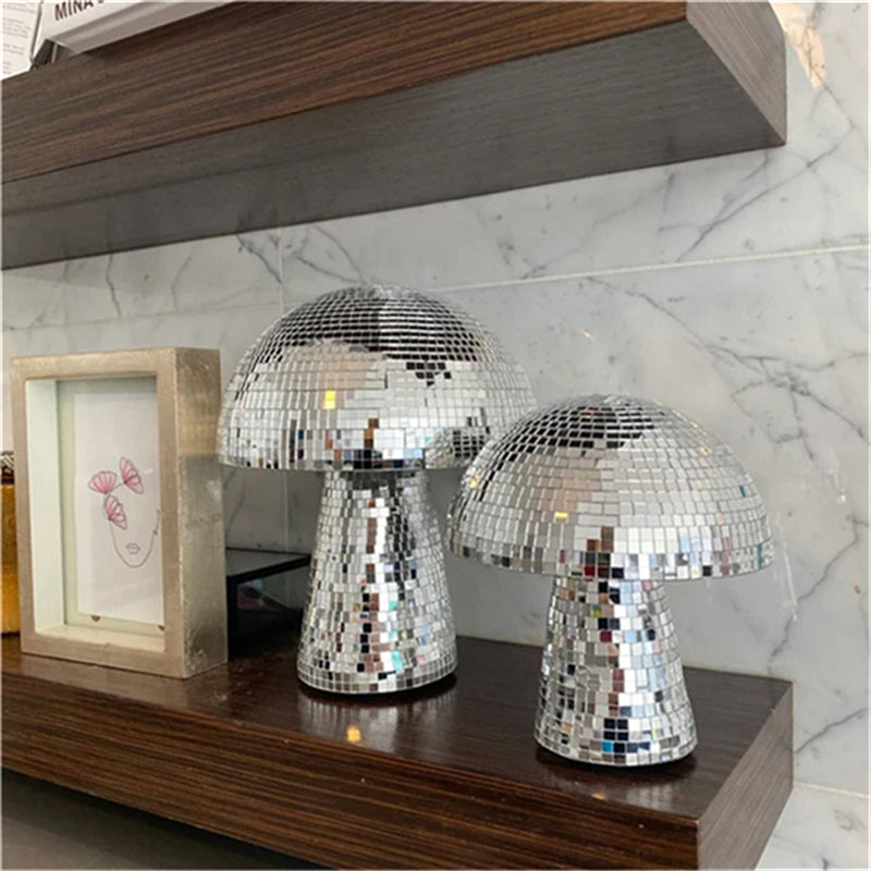 Mirror Glass Brick Mushroom Disco Ball Upholstery