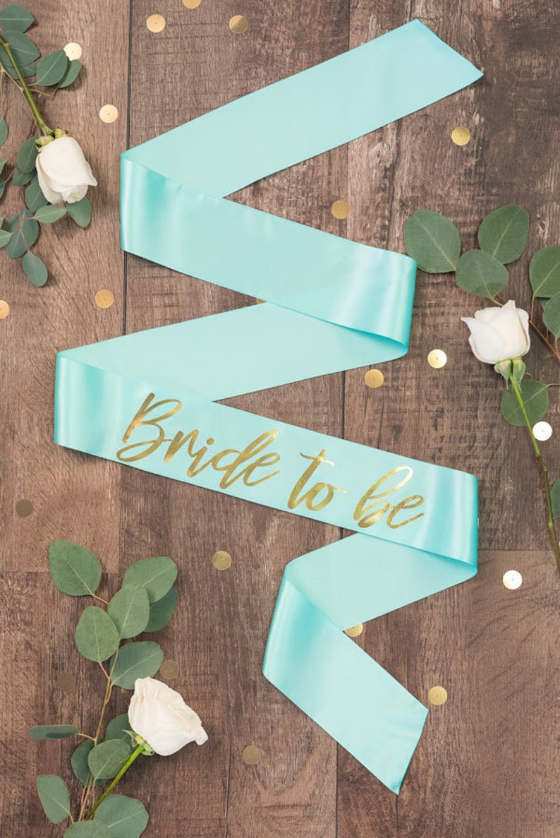 Bride To Be Gold Foil Sash | Lots of colors!