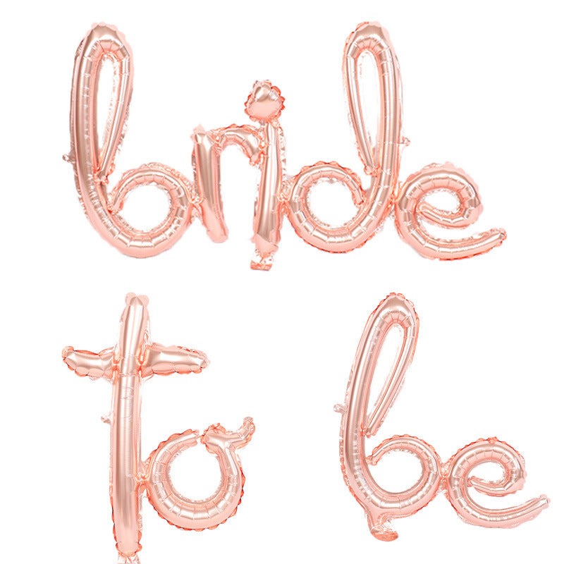 Proposal Rose Gold Bride To Be Balloon Set Bride-to-be Wedding Decoration Letters