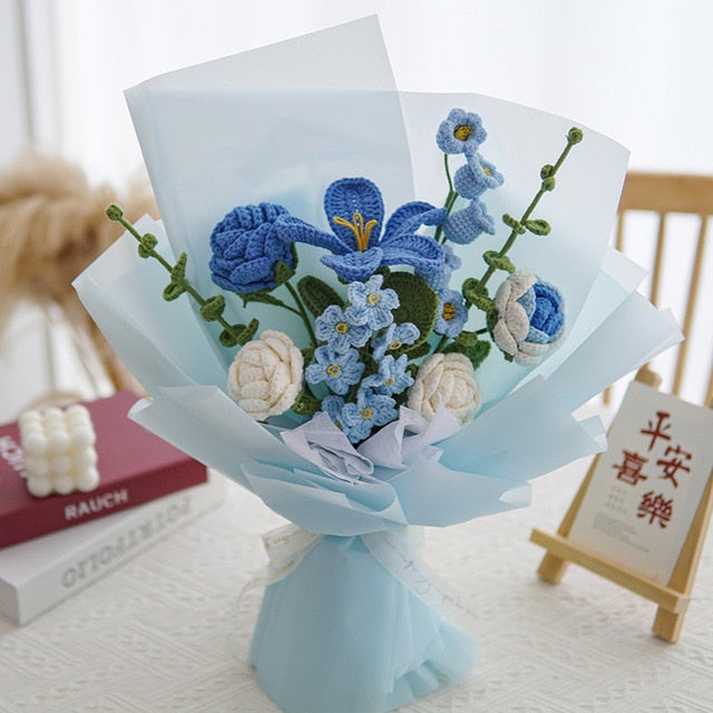 Hand-Woven Home Decorate Forever Flowers Bouquet