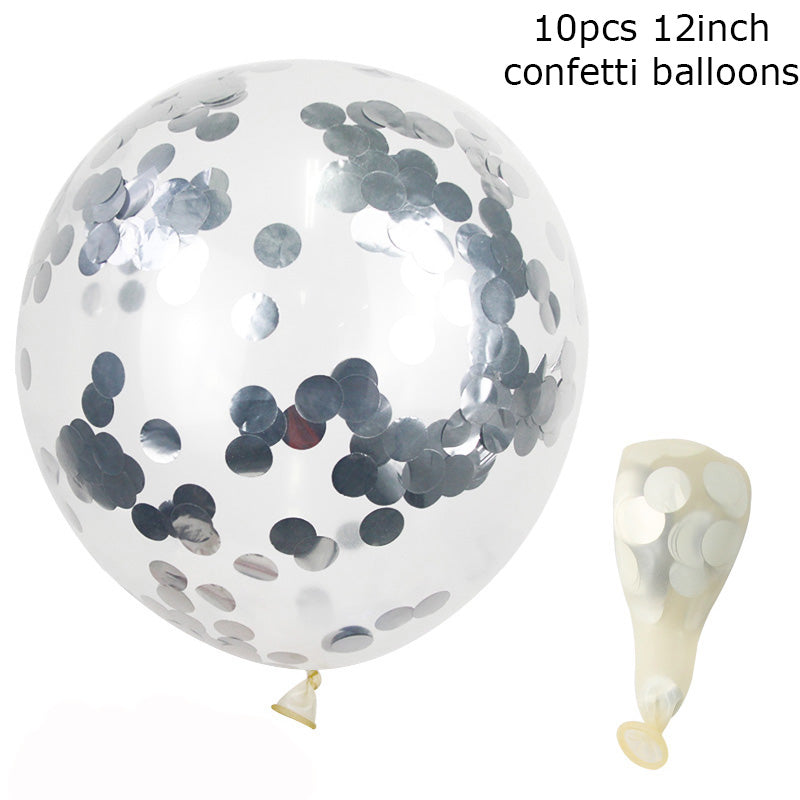 Silver Laser Disco Metal Foil Balloon Party Decoration