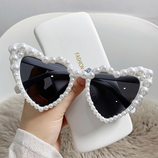 Cat Eye Heart Fashion Sunglasses