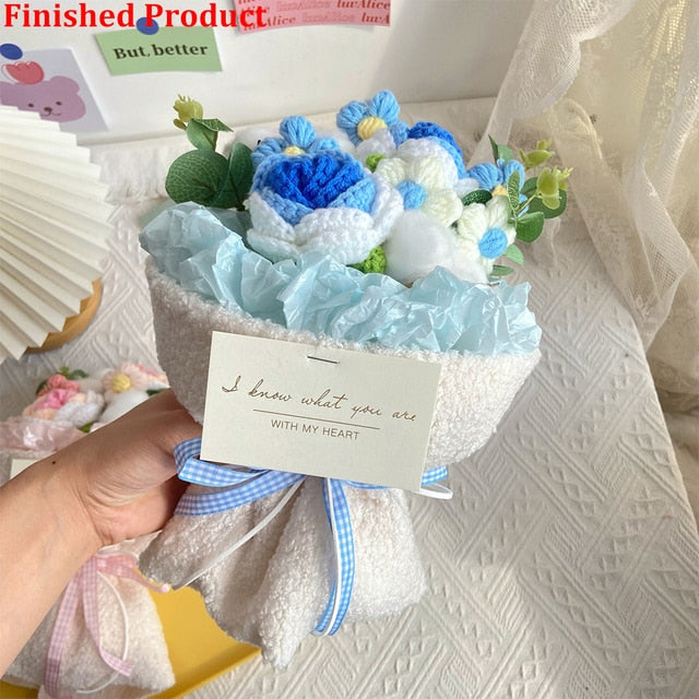 Hand-Woven Home Decorate Forever Flowers Bouquet