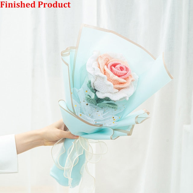 Hand-Woven Home Decorate Forever Flowers Bouquet