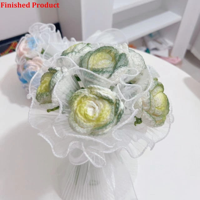 Hand-Woven Home Decorate Forever Flowers Bouquet