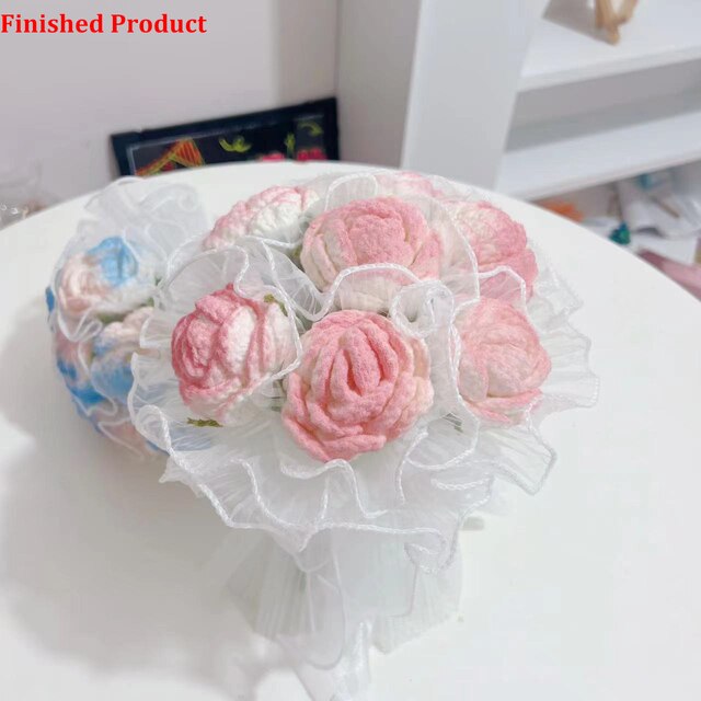 Hand-Woven Home Decorate Forever Flowers Bouquet