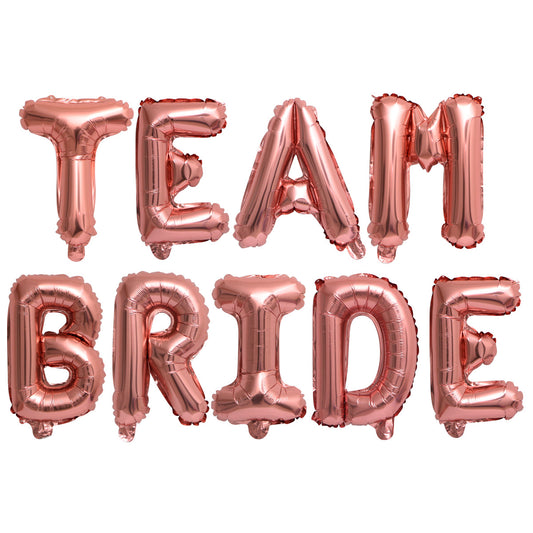 TEAM BRIDE Letter Aluminum Foil Balloon Set Wedding Wedding Decoration