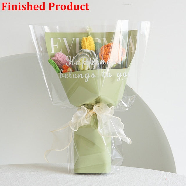 Hand-Woven Home Decorate Forever Flowers Bouquet