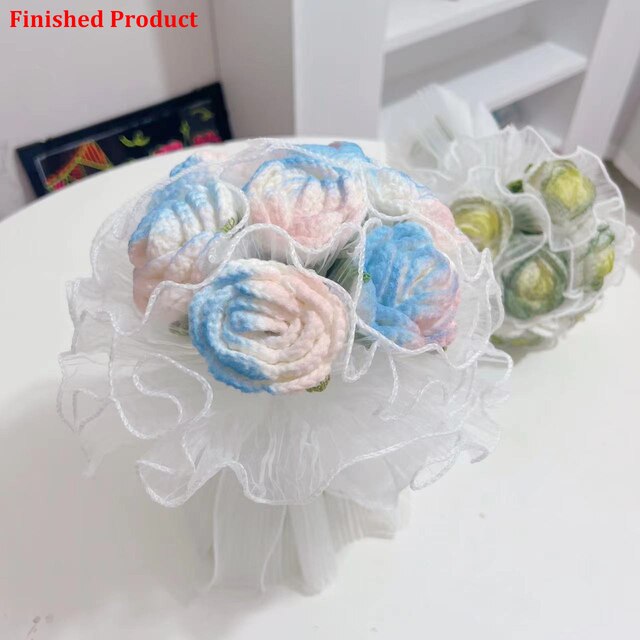 Hand-Woven Home Decorate Forever Flowers Bouquet