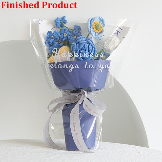 Hand-Woven Home Decorate Forever Flowers Bouquet