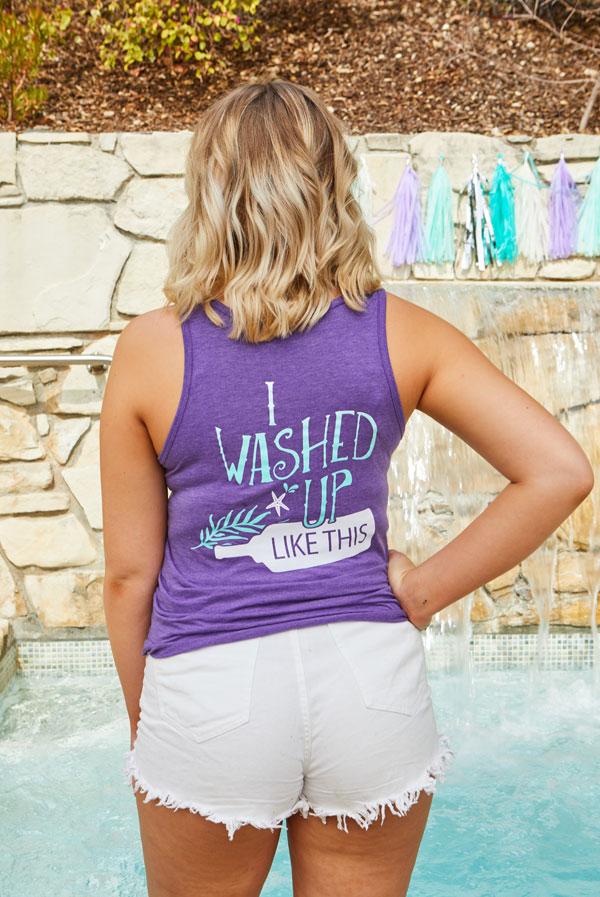 I Washed Up Like This Mermaid | Shell Yeah Beaches! Tank Tops