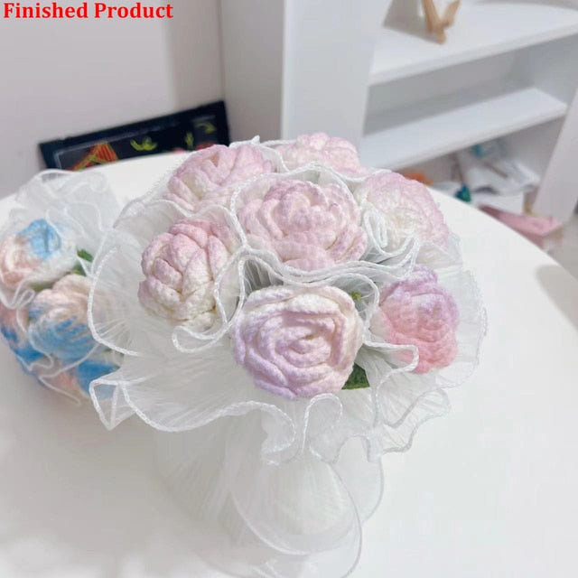 Hand-Woven Home Decorate Forever Flowers Bouquet