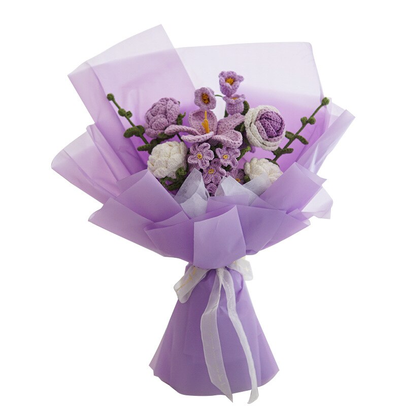 Hand-Woven Home Decorate Forever Flowers Bouquet