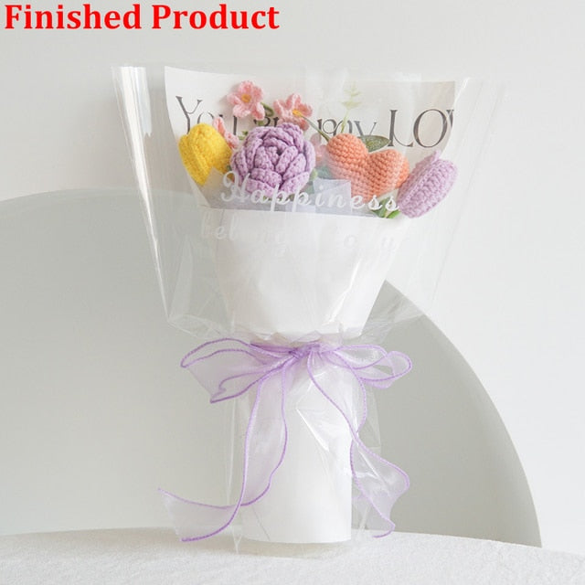 Hand-Woven Home Decorate Forever Flowers Bouquet